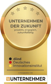 Die Auszeichnung des DIIND zum "Unternehmen der Zukunft".