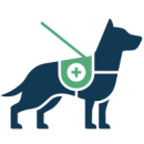 Icon eines Assistenzhundes.